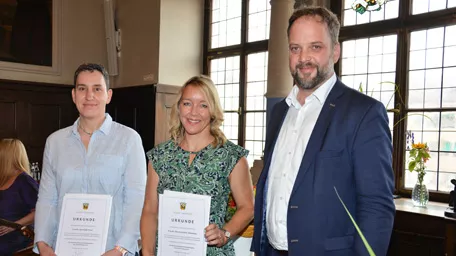 Science Prize of the City of Freising Award ceremony for Prof. Uhlenhaut in 2022
